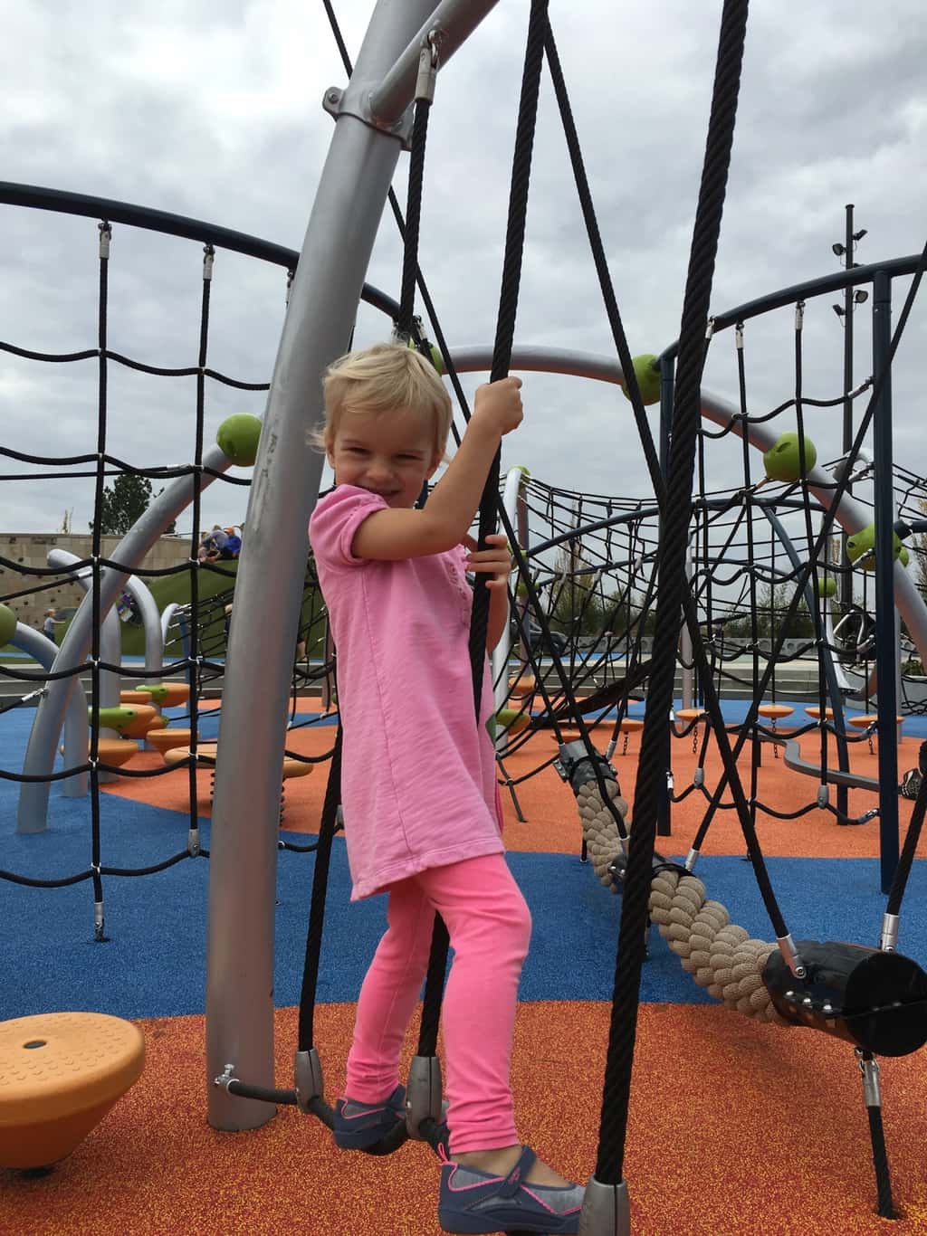 “This is a cool park, Mom!”

Once again, Summit Park was a hit this morning. Great day for it too – seventy degrees in November!