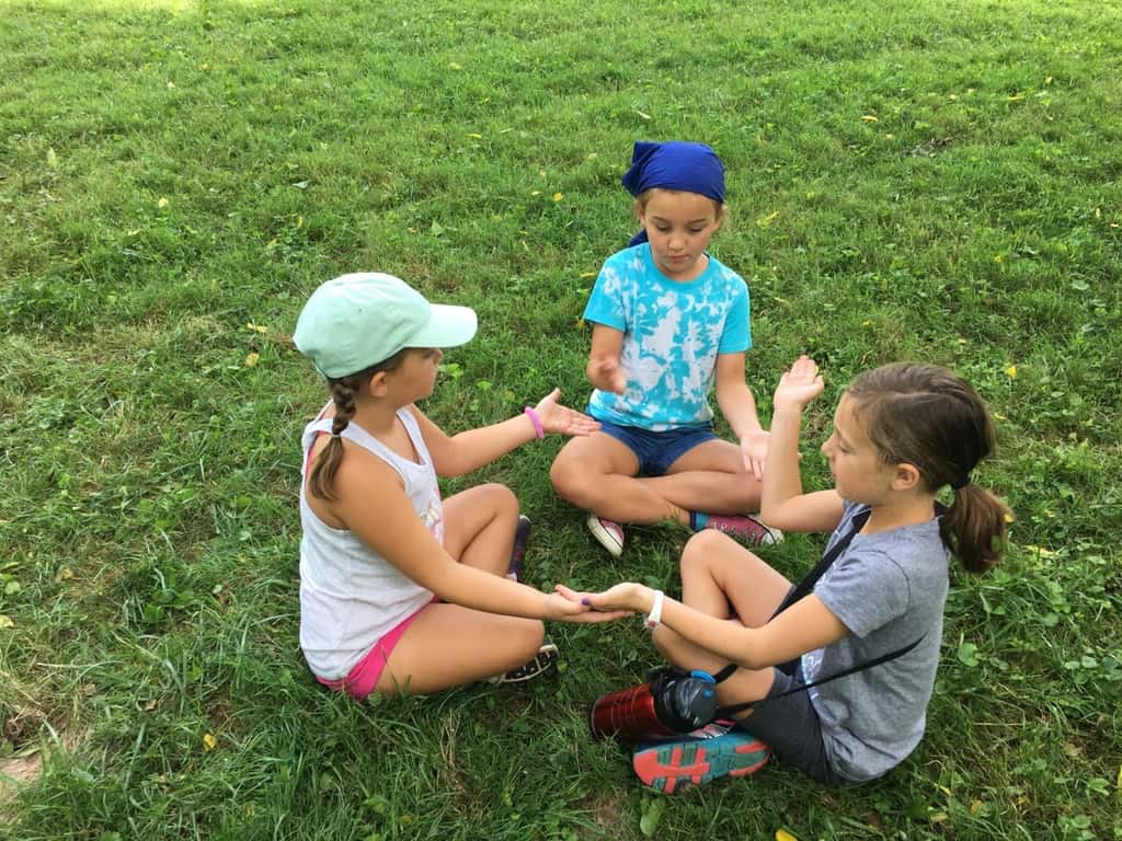 The word of the morning for day four of Girl Scout camp was games! The girls invented a new sport, changed the rules for games, and created new party games - all to earn their Making Games badge. They rounded out the day by making sun prints, creating photo frames, and playing drip drip drench.