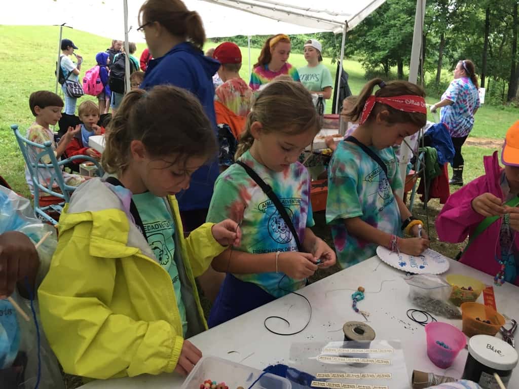 The last day at camp was a wet one! We spent some time in vans and were dismissed early, but they still had fun crafting, getting their faces painted, eating snow cones, making masks, and playing pictionary.