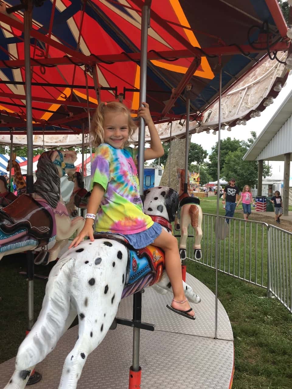 These “some pig” fans enjoyed their first time at a fair.