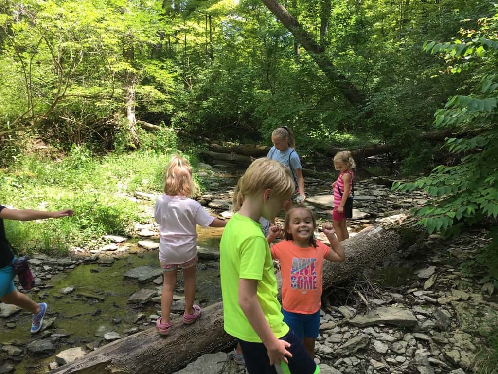 Gwen declared that our hike at French Park today was her “most favorite playgroup ever!”